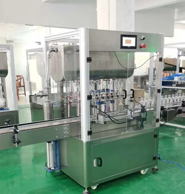 YDX Full automatic production line auto shampoo detergent viscous gel liquid filling capping and sealing labeling machine