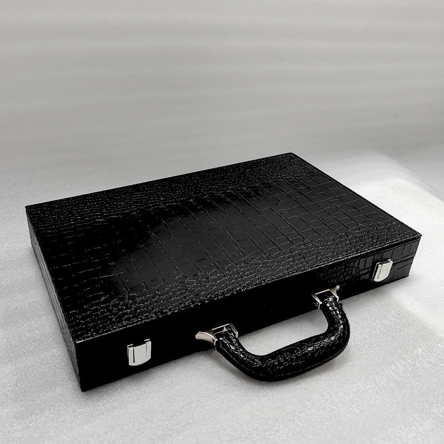 Premium Leather handmade Retro Vintage Suitcase Classical Luggage Box , Steamer Trunk