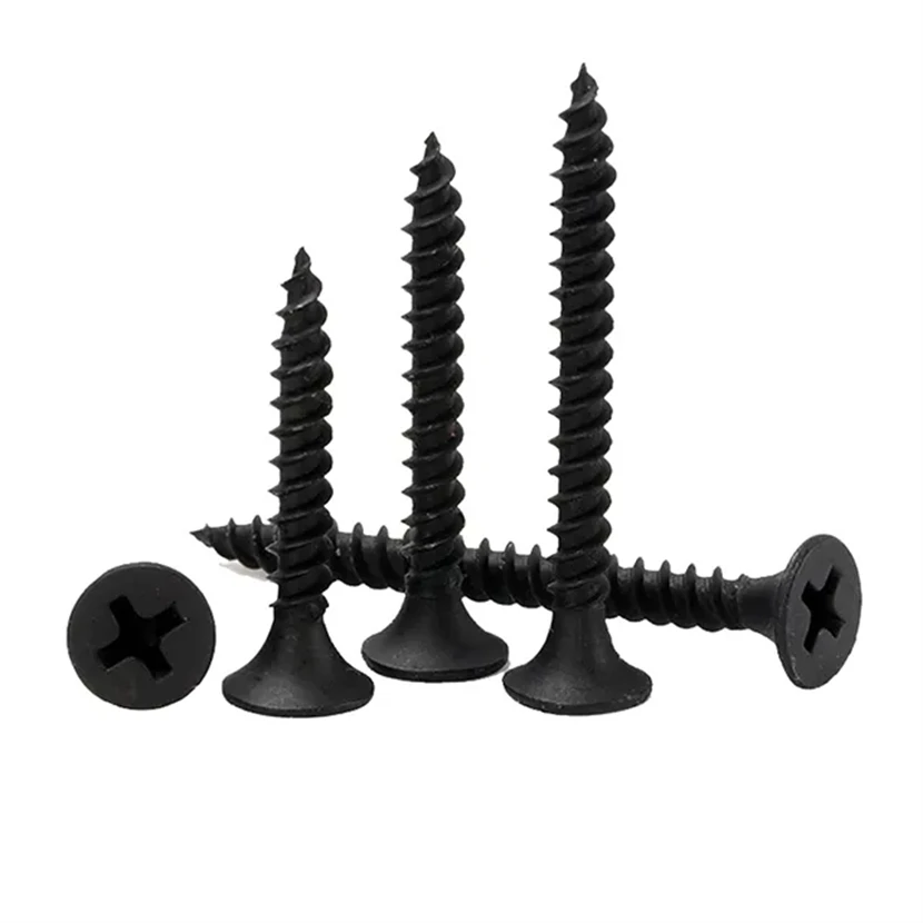 Black Phillips Flat Head Tapping Screws Wood Countersunk Nail Self Tapping Screw Drywall Screw