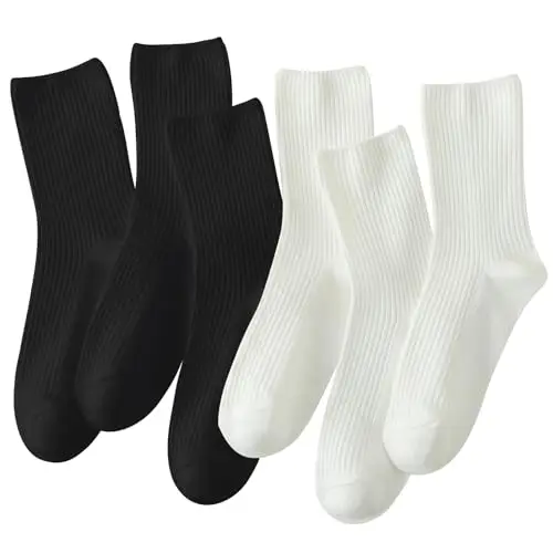 Crew Socks for Women Cotton Cute Casual Athletic Soft Women Socks Aesthetic Socks