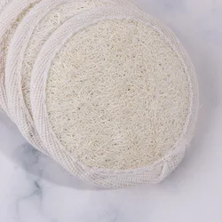 HZM 16 Pcs Facial Washing Sponge Soft Magic Face Cleaning Puff Sponge Organic made by Towel Gourd Pure natural Bamboo Pads