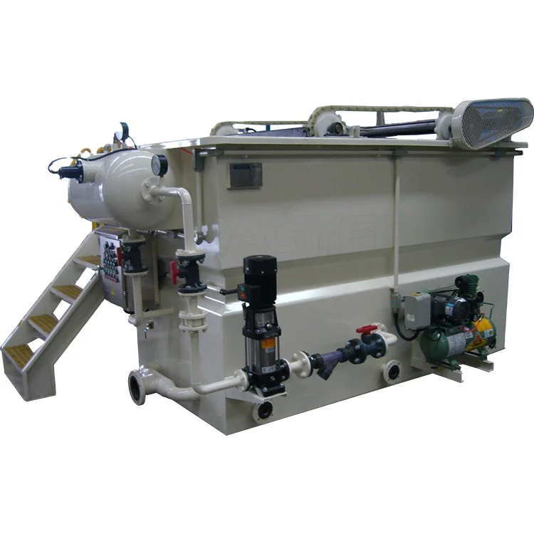 Industrial Wastewater Water WWTP With Skimmer Floc Particles Daf Unit