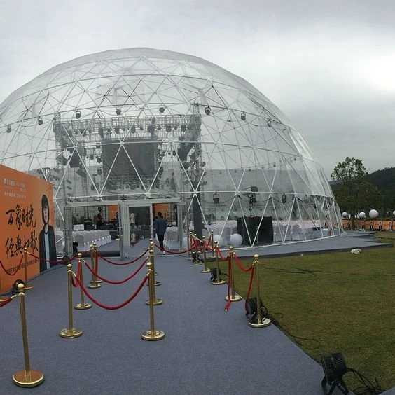 Luxury 20M 25M Diameter Transparent PVC Outdoor Party Event Wedding Igloo Dome Tents For Events 500 1000 People