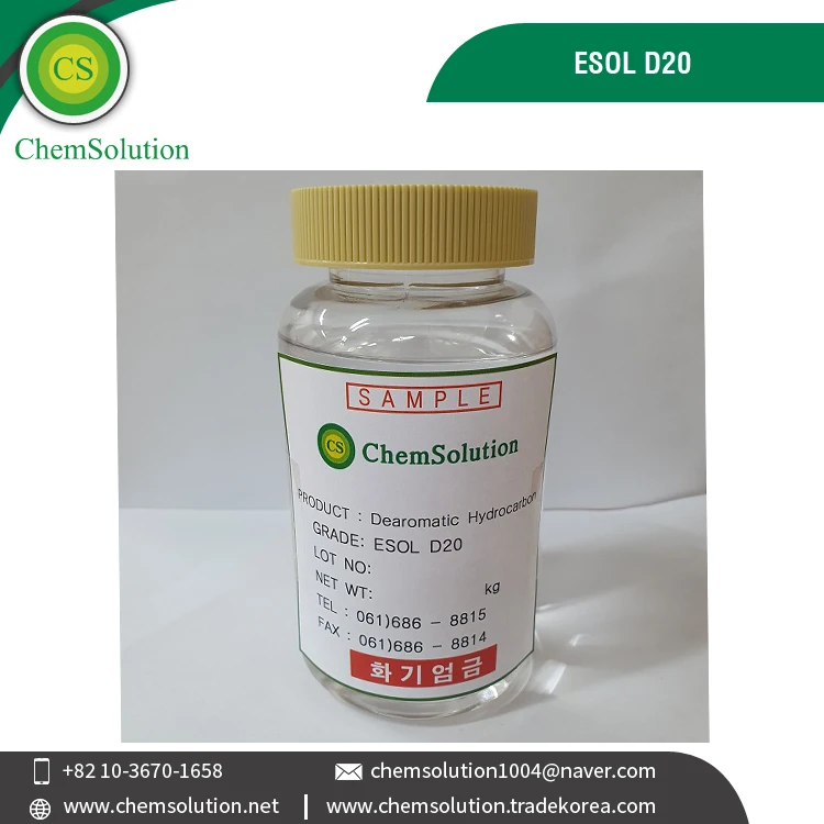 Amazing Sale on Superlative Quality Best Selling Industrial Grade Hydrocarbon ESOL D20 Liquid Solvent at Low Price