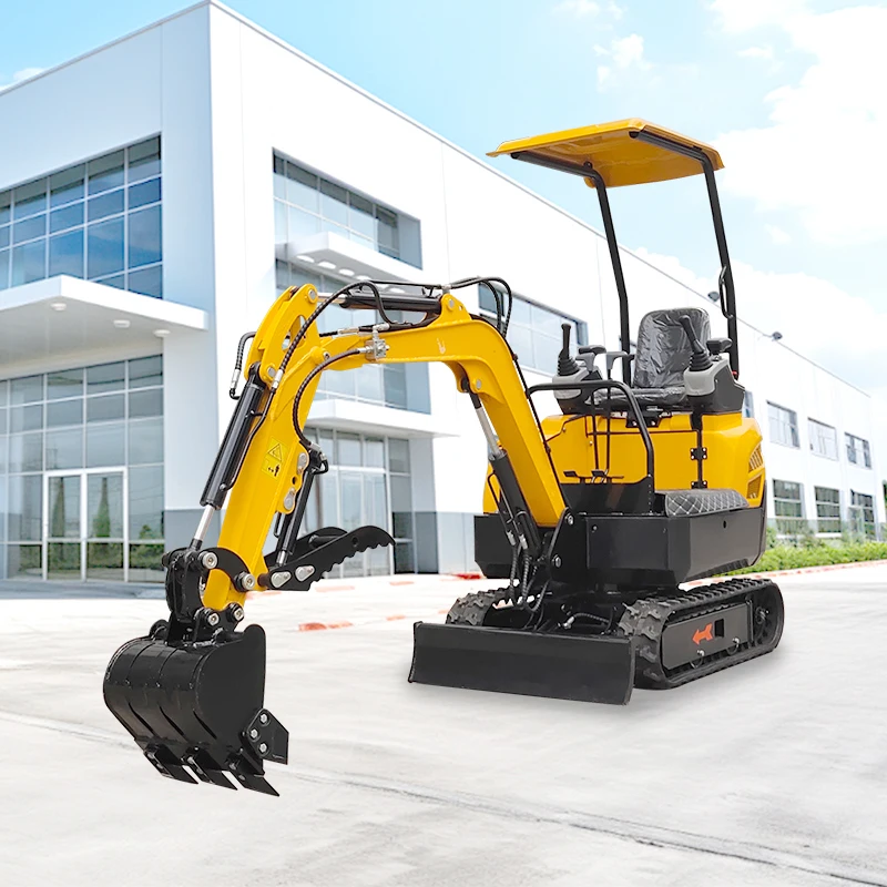 Free Shipping Euro 5 EPA Diesel Engine Mini Excavator 1000kg Hydraulic Digger bucket excavator Factory