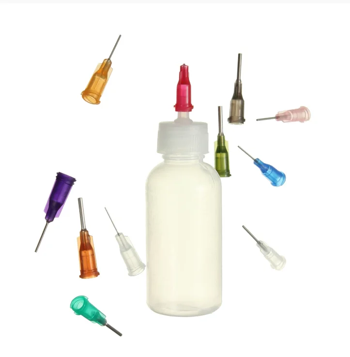 Прозрачная полиэтиленовая бутылка для дозирования игл, 30 мл, паяльная флюсовая паста с канифолью + 11 игл, инструменты для электронных компонентов