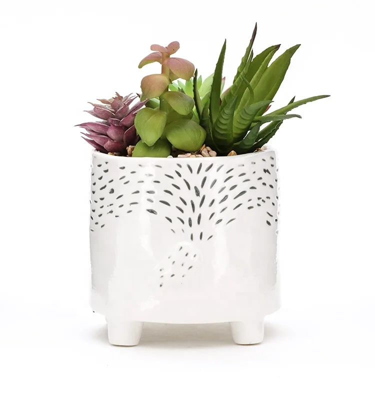 Best selling animal flower pots succulent plant pot customized plant propagation planter ceramic planter