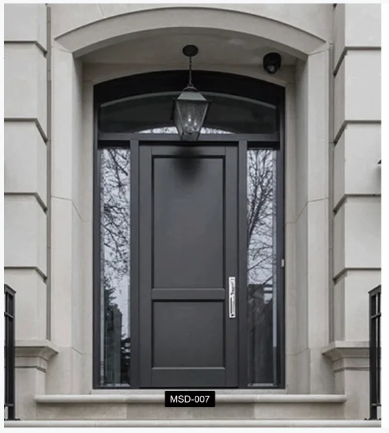 Factory direct high quality American style solid wood entry door