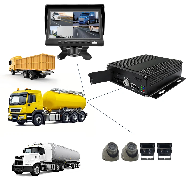 Мини 4CH 1080P мобильный видеорегистратор 4G GPS Wi-Fi цифровой новый дизайн Автобус Грузовик портативный SD карта Мобильный