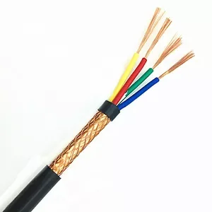 hot selling 450/750v Copper conductor PVC insulated and sheathed shielded flexible electrical cable
