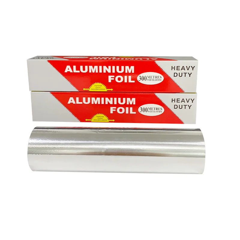 
45cm*300m*0.009mm Aluminum foil paper Aluminum foil roll High quality aluminum foil for food packaging 