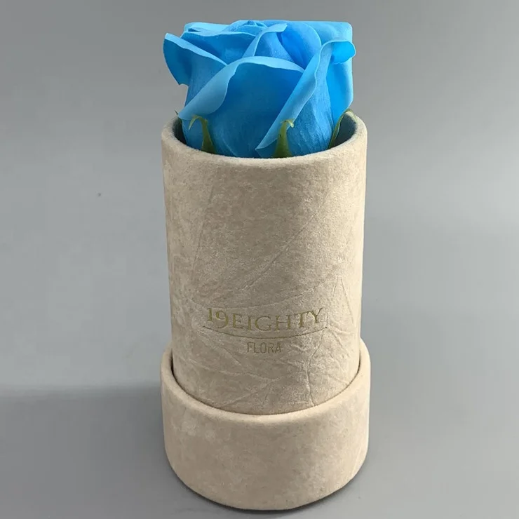 Round Shaped Preserved Mini Flower Hat Box ,Cylindrical Paper Single Rose Gift Boxes
