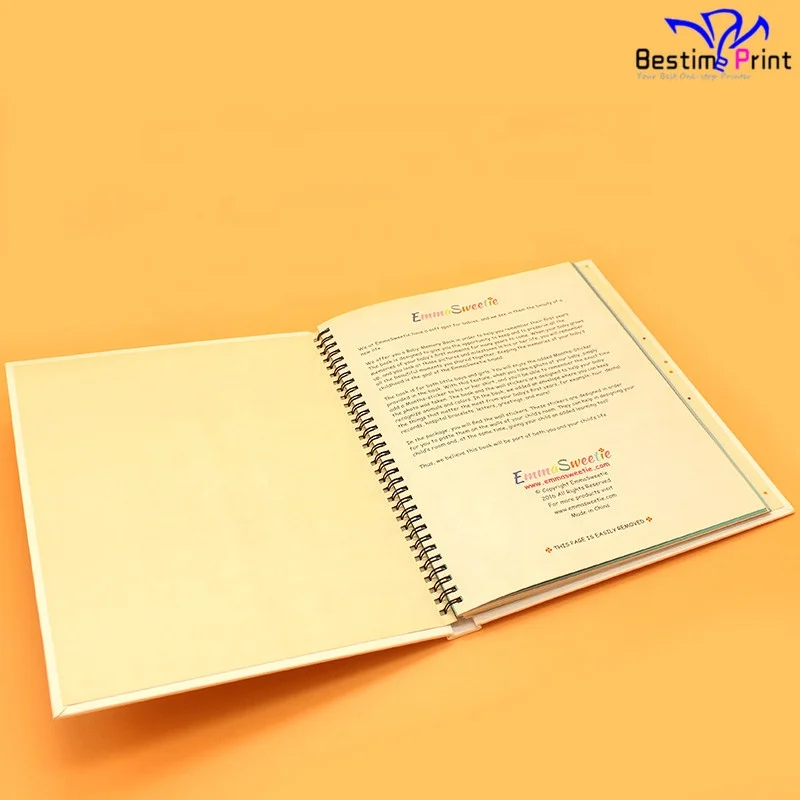 Wire-O Baby Memory Book Album First Year Baby Memory Book Custom Memory Book Baby