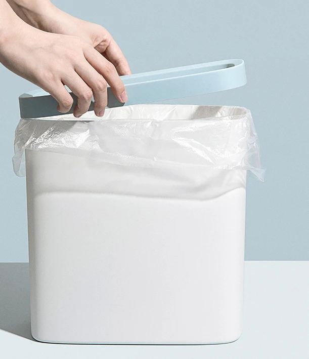 
mini car trash bin household garbage bin kitchen living room bedroom bathroom trash can waterproof car trash can with lid 