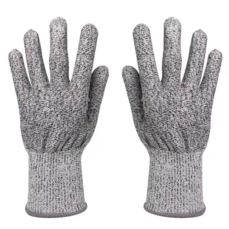 The cut gloves HPPE knitted kitchen cut-proof gloves Labor protection woodworking slaughter cutting prevention  gloves