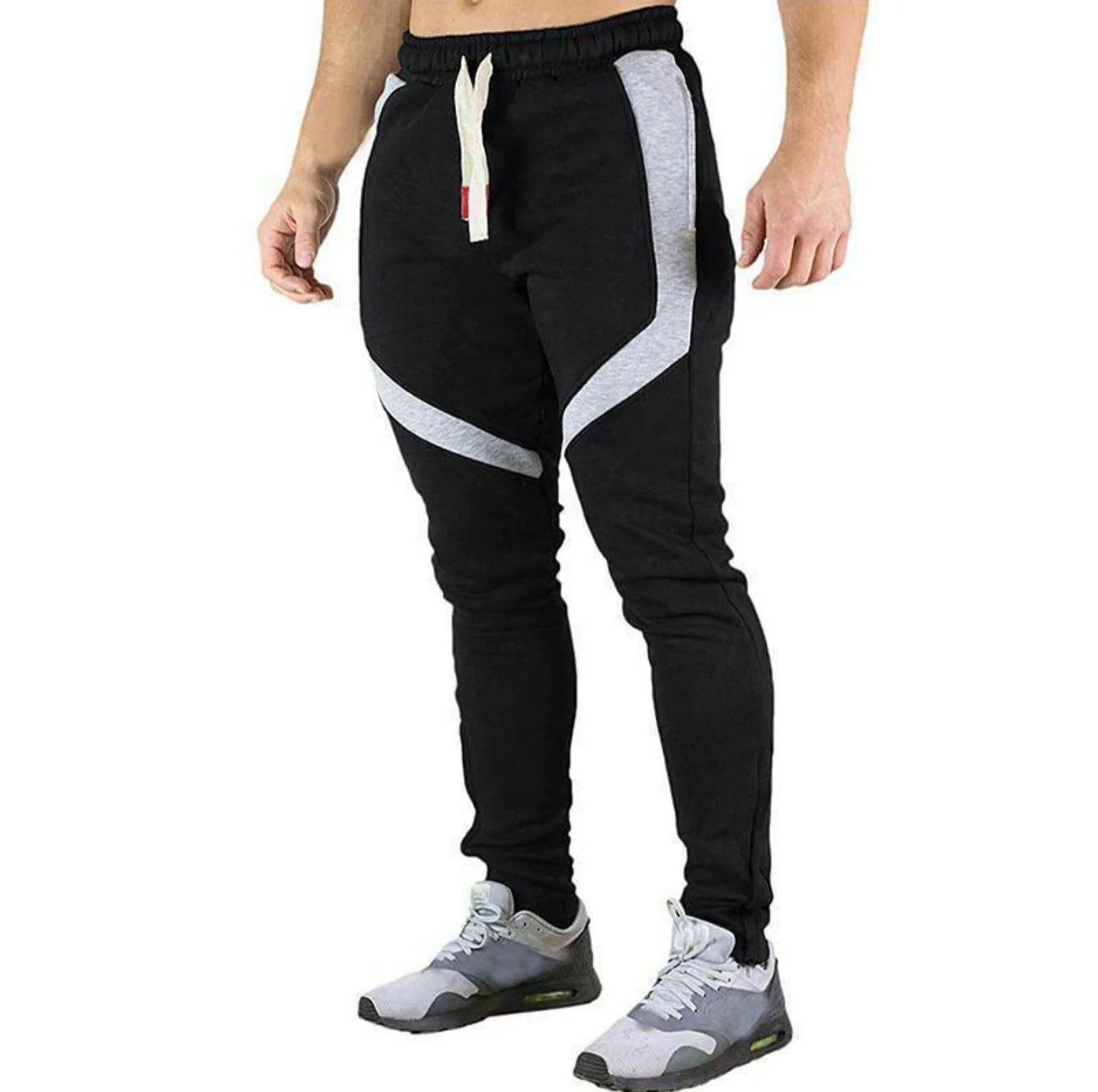 Custom Wholesale Workout Fitness Sweatpants Tapered Slim Fit Gym Cotton Jogger Track pants Man