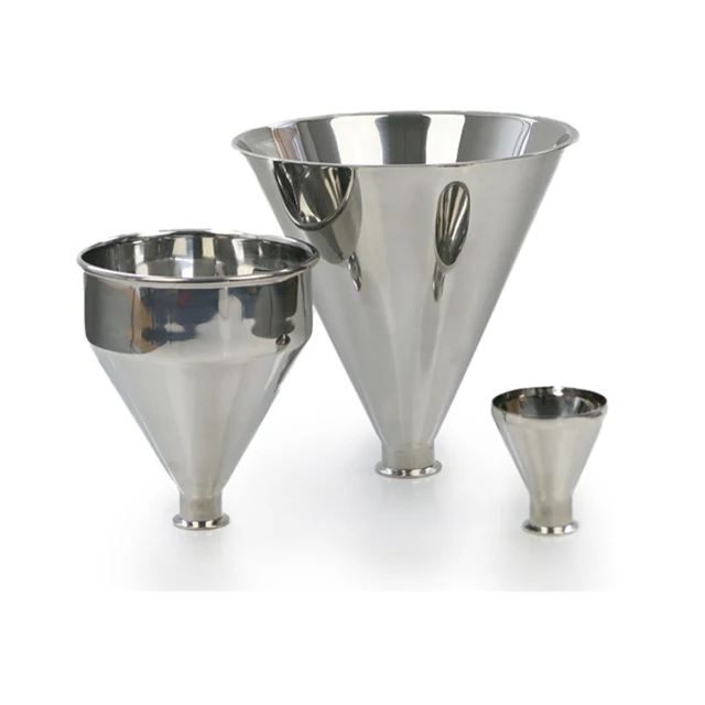 Custom Size 304 316 Inox stainless steel large powder liquid dosing stainless steel funnel  Custom 304 Large Funnel