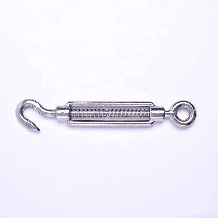 Cheap DIN1480 Standard Stainless Steel Wire Rope Turnbuckle Fastener with Eye&Eye and Eye&Hook and Hook&Hook
