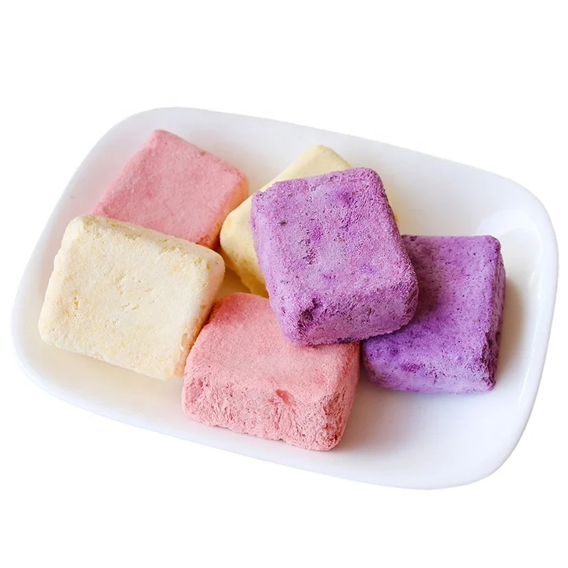 Best Selling Candy Freeze Dried Yogurt Cube With Fruit For Wholesale Cheap And OEM Professional