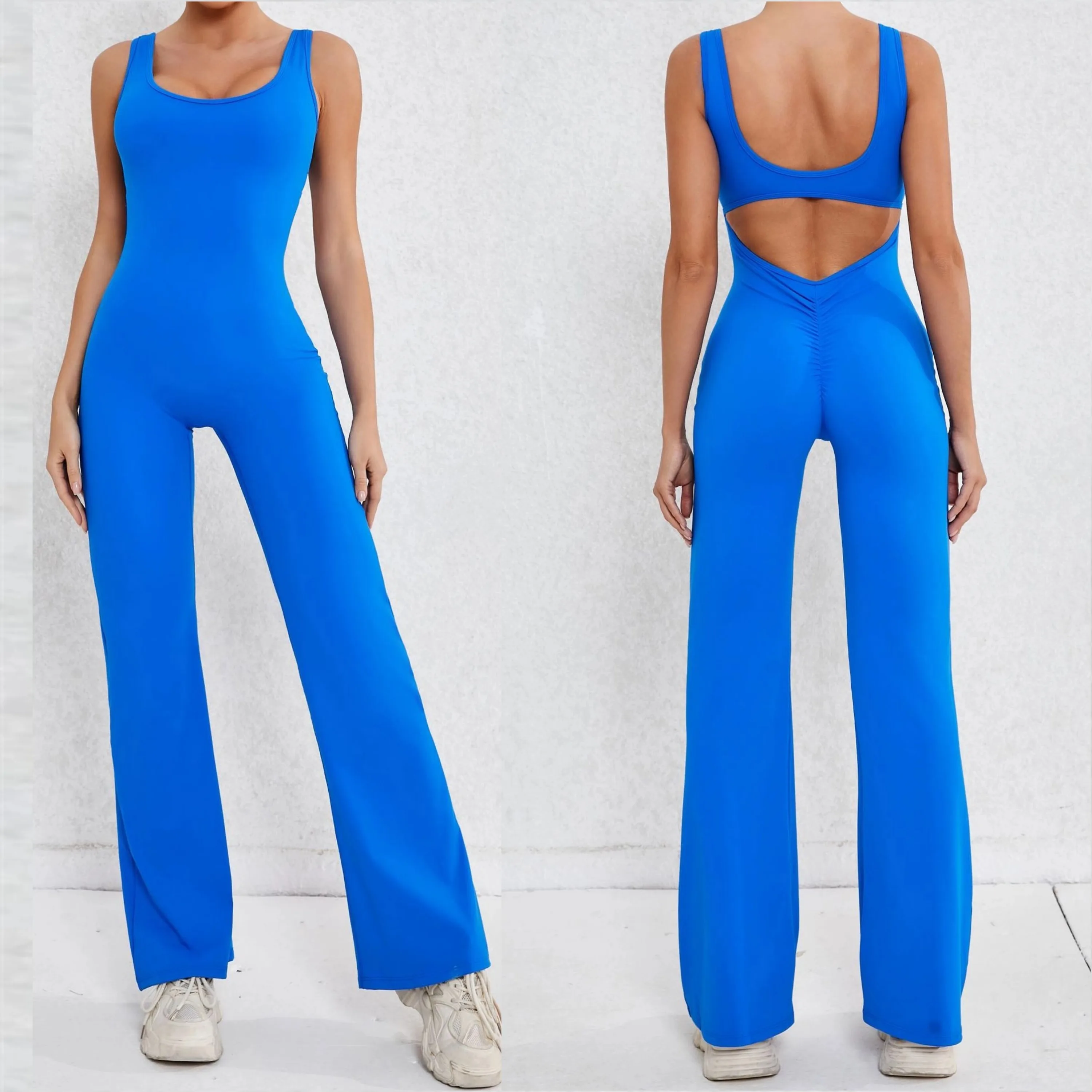 Women Sportswear Gym Fitness Wear Bodysuit Hollow Out Workout One Piece Jumpsuit Tight Sports Yoga Jumpsuit
