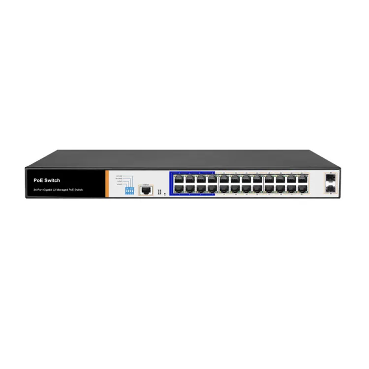 cloud 24 ports- l2 network switch manage with poe out 27 Port POE Switch 24+1+2