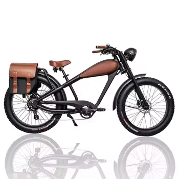 2024 Best Selling 500W Hybrid Electric Fat Bike 48V Tube Lithium  Rear Hub Motor electric vintage