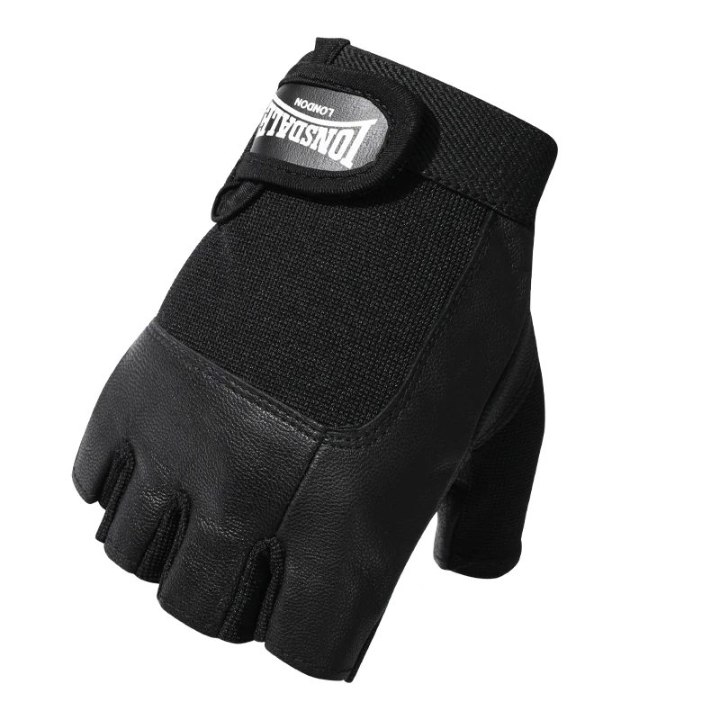 Polyester Spandex Anti-Slip Outdoor Gloves Sport Mountain Road Half Finger Cycling Gloves Fitness Gloves