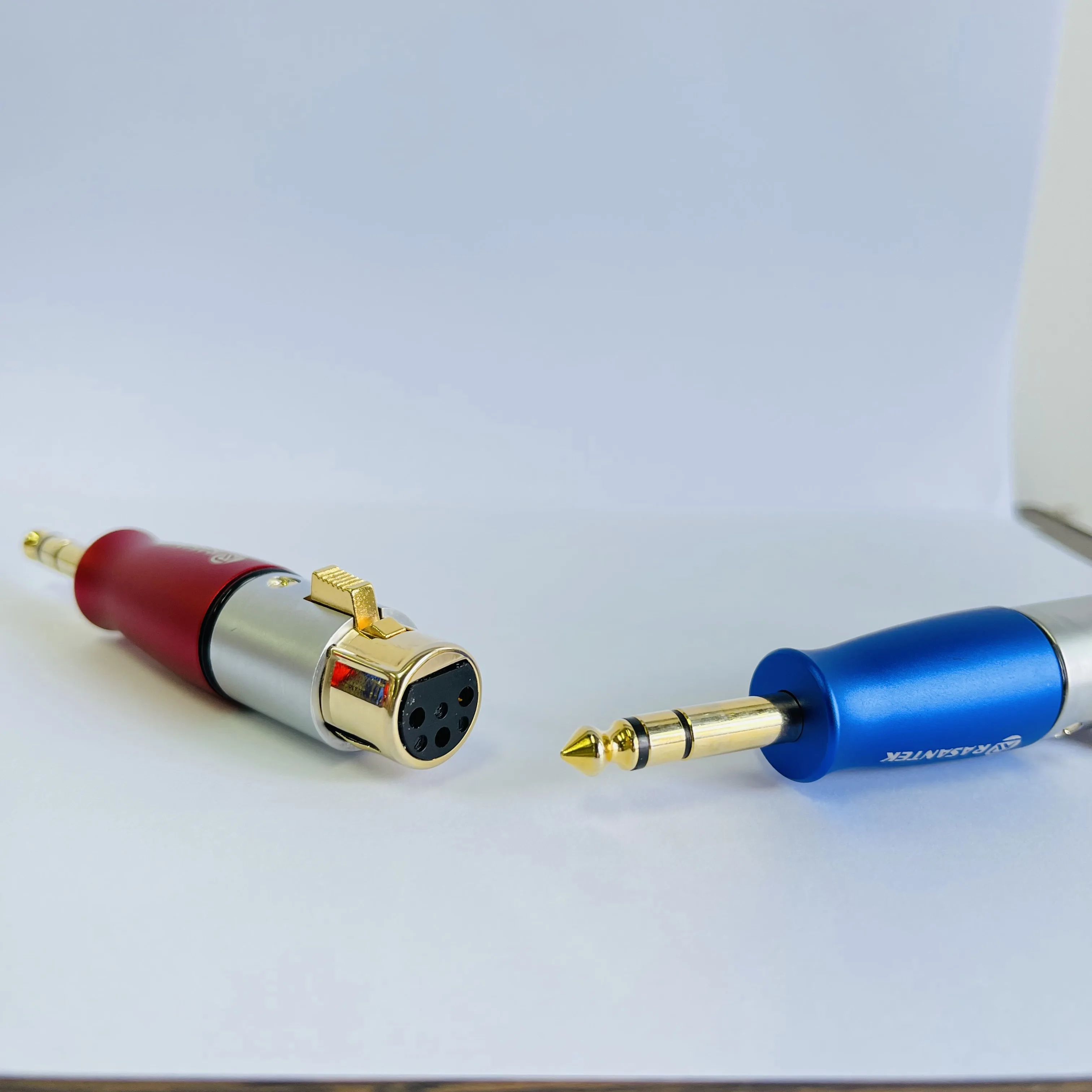  Позолоченный адаптер Rasantek 1/4 TRS в XLR сбалансированный