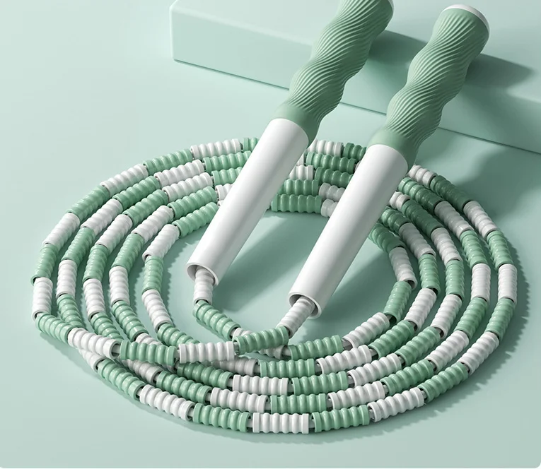 children and primary school students jump ropes for fitness adjustable beaded skipping rope