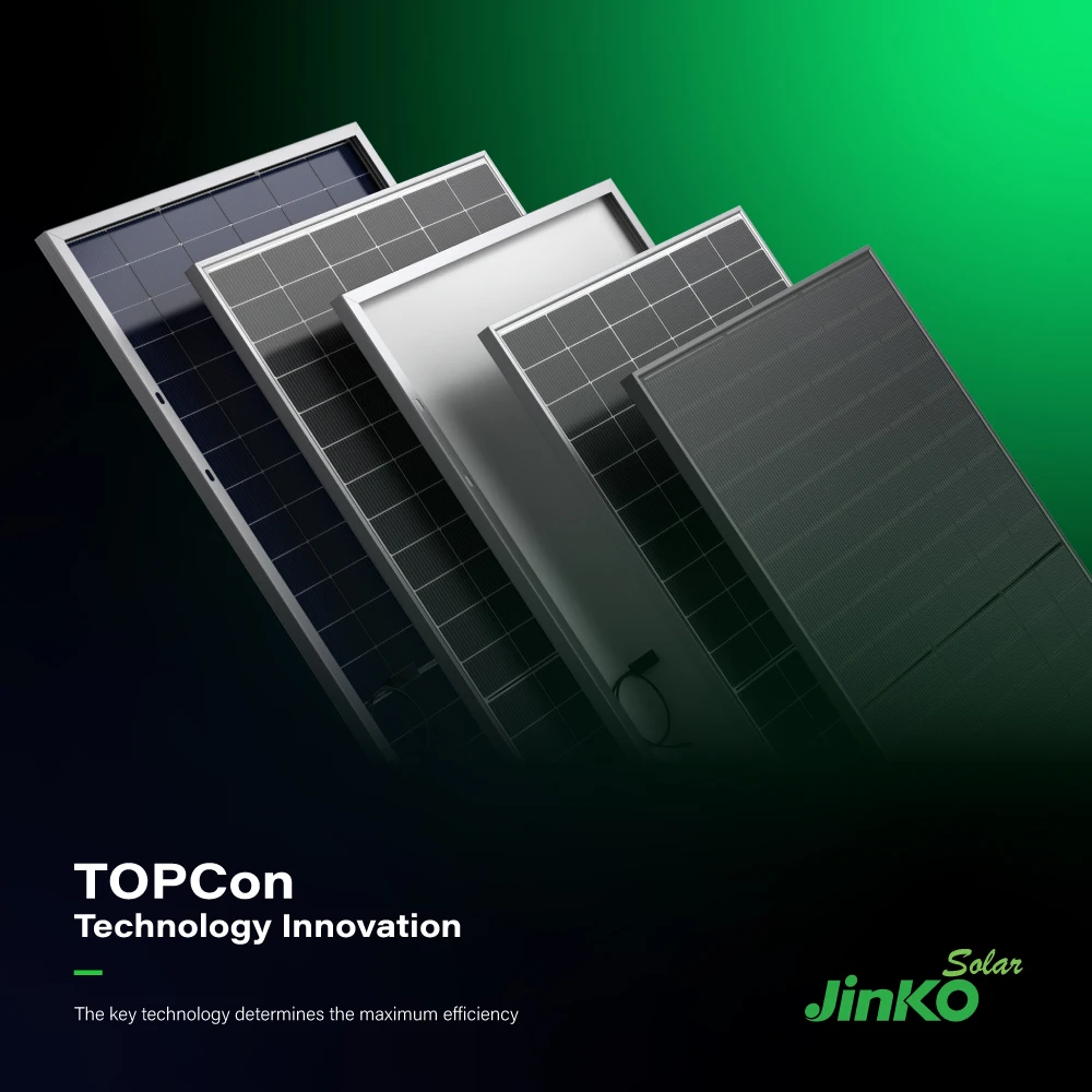 Jinko Bifacial двойные стеклянные солнечные панели 570 Вт 580 590 N типов Topcon фотоэлектрический модуль