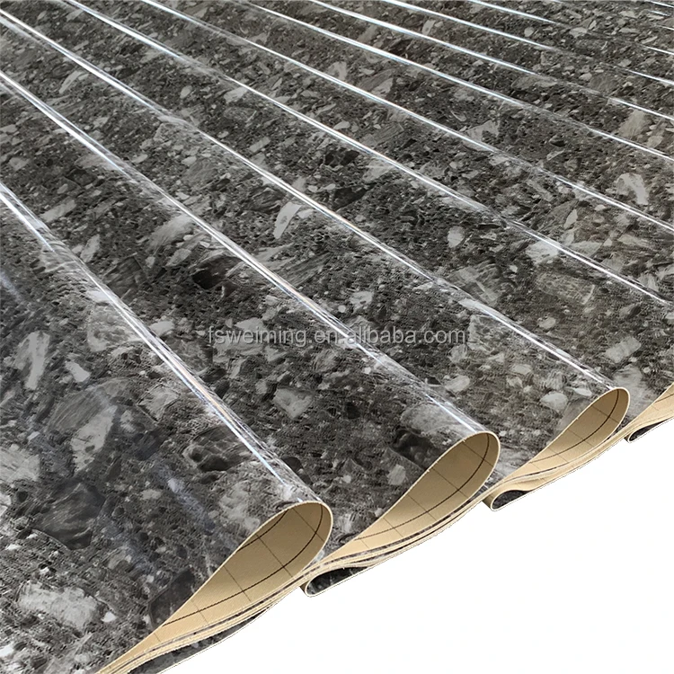 Waterproof Stone Design Plastic Carpet Laminate Vinyl PVC Sponge Flooring Roll