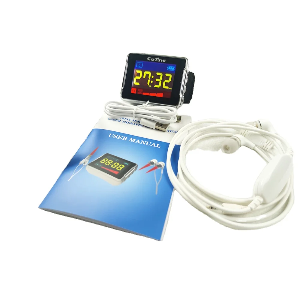 Top! Laser For Diabetes Cool Light Laser Therapy Balance Blood Glucose Watch High Blood Pressure PDT Treatment