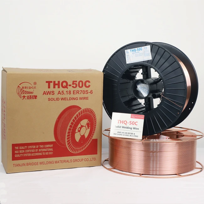 Цена по прейскуранту завода-изготовителя одножильный провод THQ50C медным покрытием сварочная проволока ER70S-6 0 8 мм 1 2 mig сварщиков припойная для сварки газовые