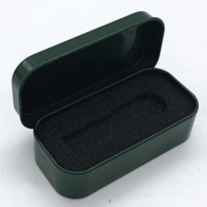 
flip top mini tin with hinge lid metal rectangular empty hinged tin box 