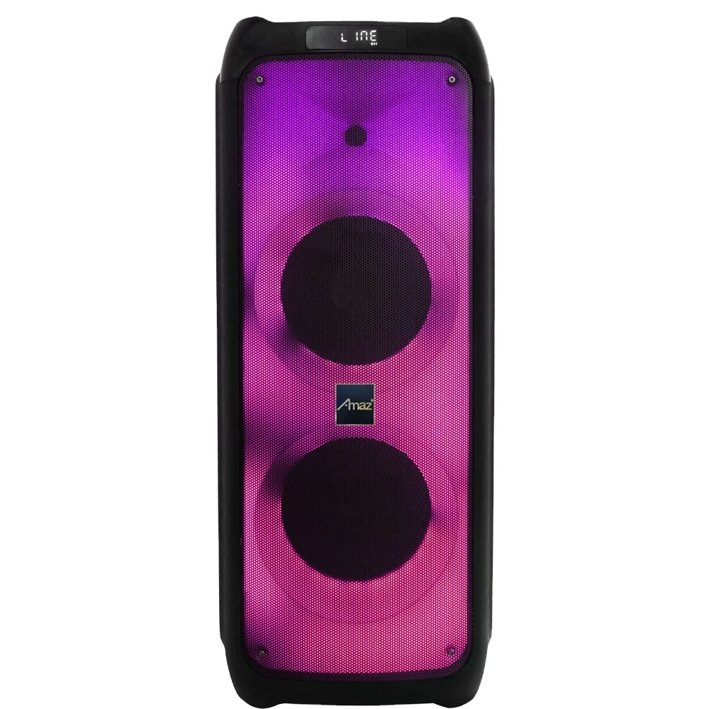 2*10inch Subwoofer Partybox Fire Light Amaz AL10128F Private Model BT Outdoor Speaker
