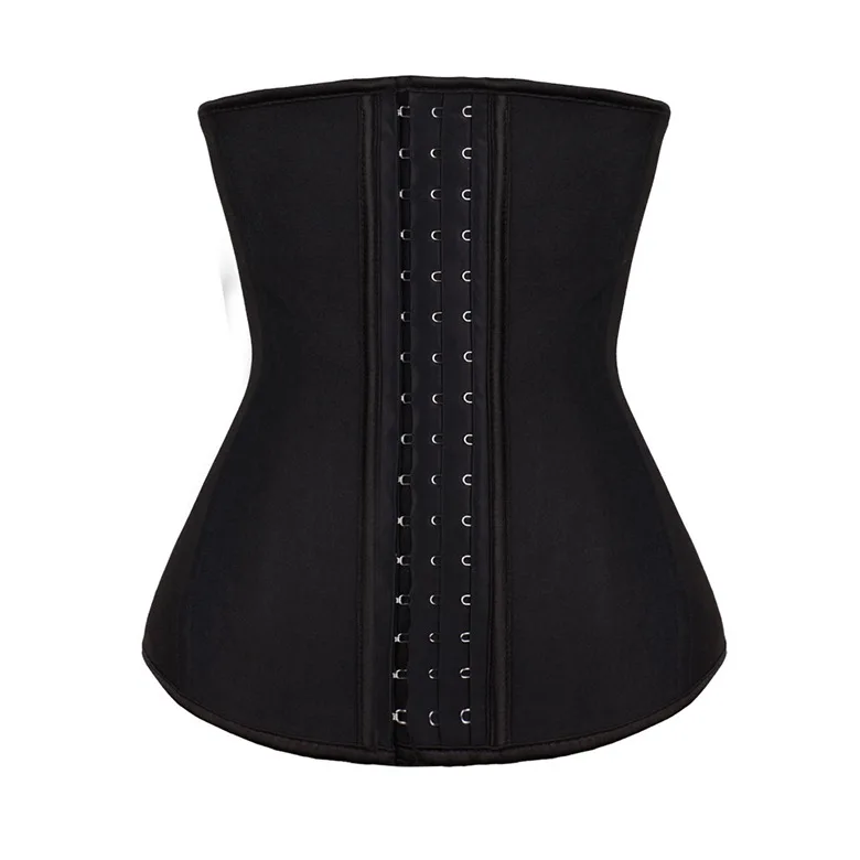 Waist Trainer Boned Corset Fajas Colombianas Corset Oem Ecofriendly Fajas Colombiana 3 Hook Latex 9 Steel Women Customized Logo