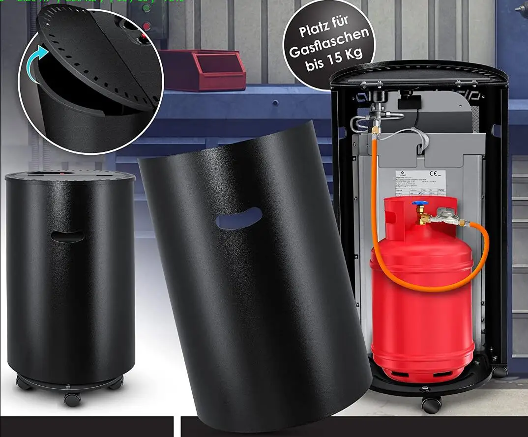 Indoor blue flame gas heater for living room use