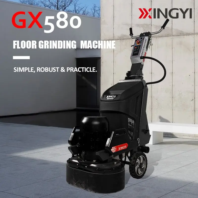 XINGYI 220V 380V 110V Single Phase 2 Head 5.5KW 7.5KW 20 Inch Walk Behind Epoxy Terrazzo Concrete Floor Grinder Grinding Machine