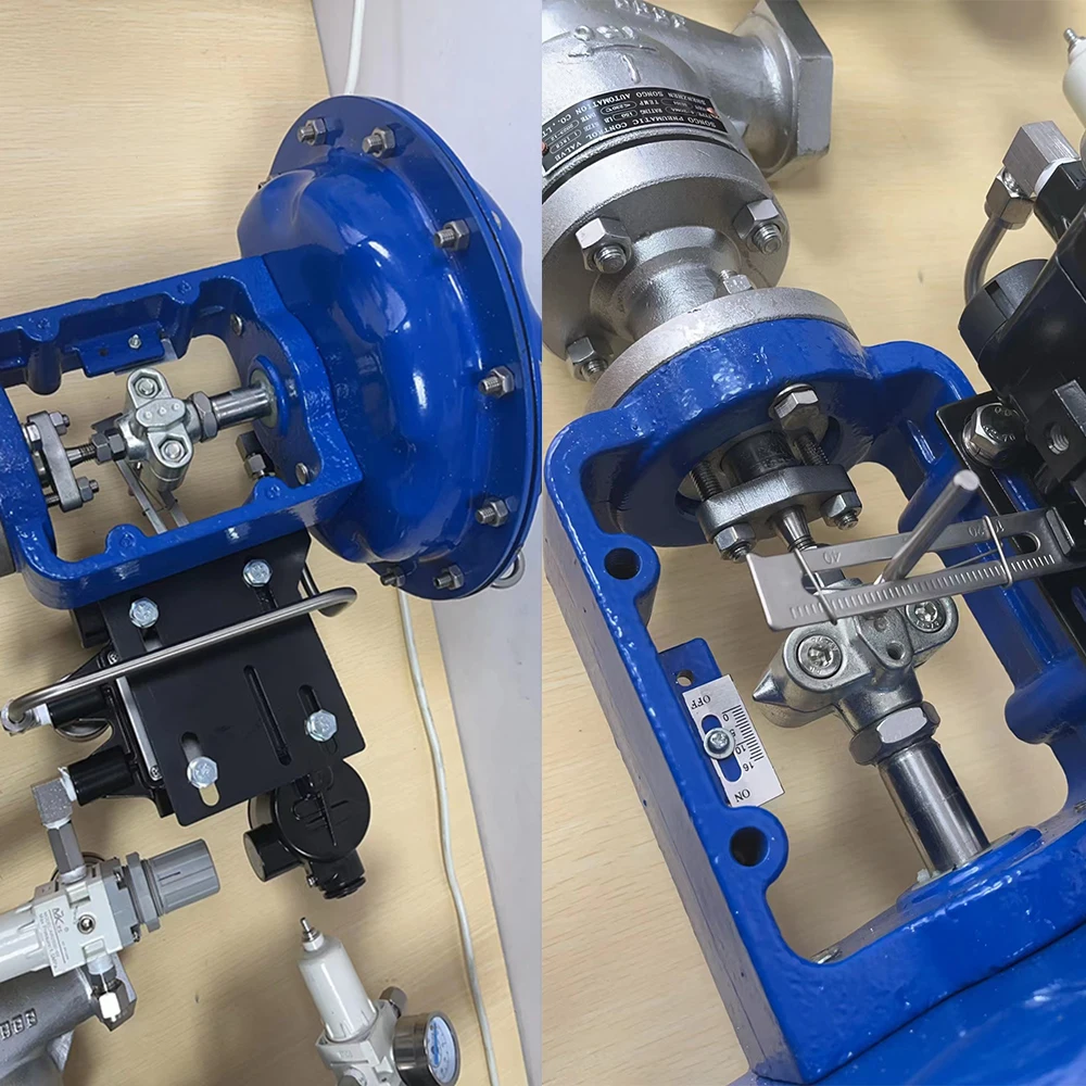 1inch 150LB 2 Way Pneumatic Diaphragm Operated Valve Water Flow Rate Steam NPT thread Pneumatic Globe Valve Control Valve