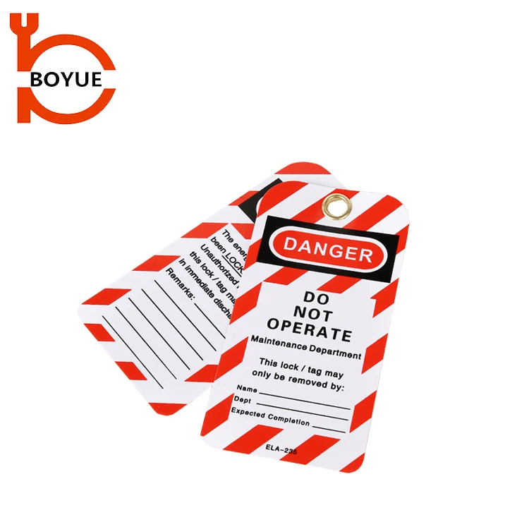 Do not operate danger warning tagout loto safety lockout tag