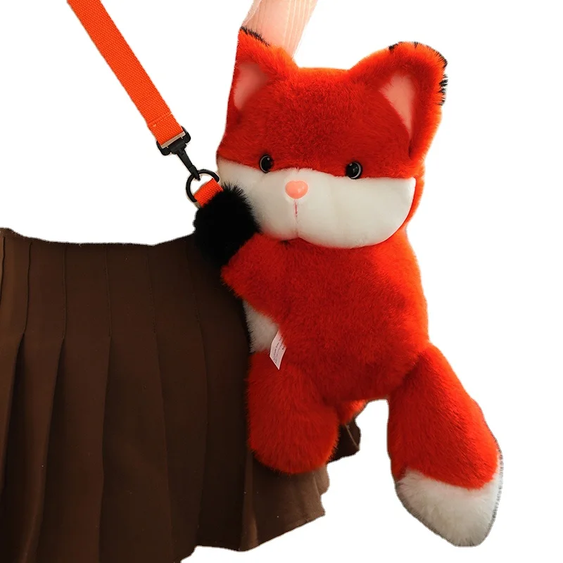 Stuffed Cartoon Animal bag anime soft interested bag for children