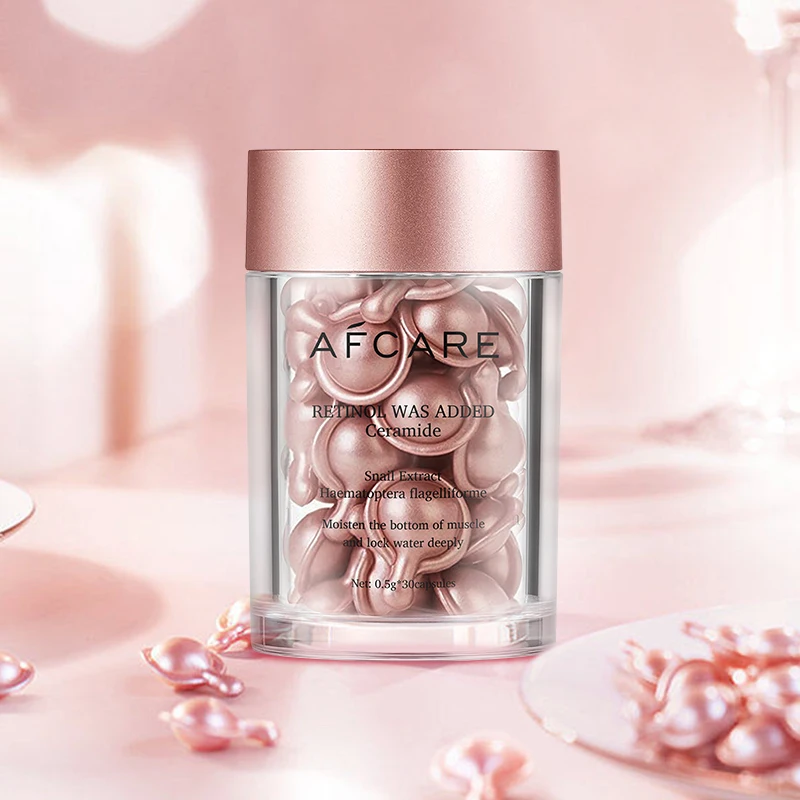 Night Repairing and Retinol Ceramide Capsules Line Erasing Serum 30 Pieces Moisturizing