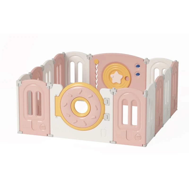 Best Quality China Manufacturer Good Selling Pink Indoor New Product Custom Color Corner Playpen Big Size Round