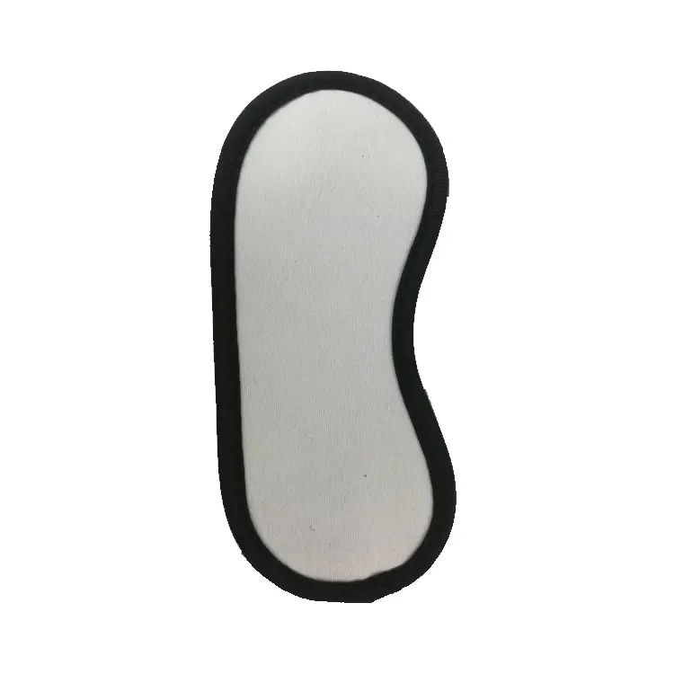 Hot wholesale sublimation blank neoprene material black white sleeping eye patch mask