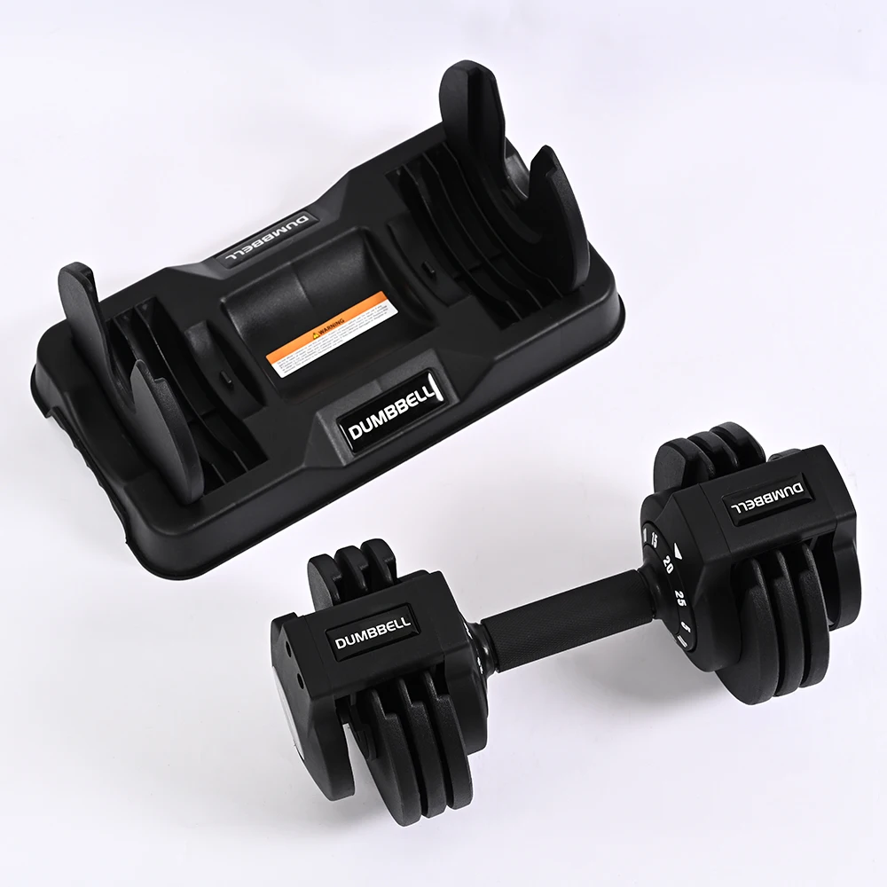 25 lbs with Fast Automatic Adjustable and Weight Plate for Body Workout Home Gym adjustable dumbbell adjustable