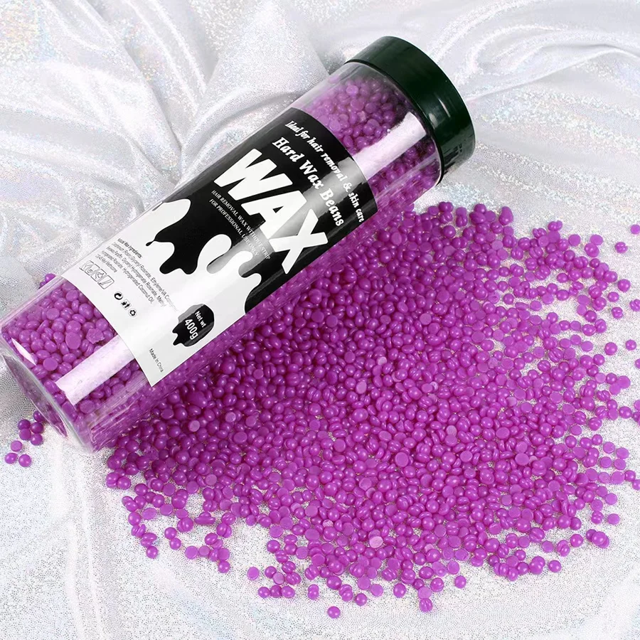 Private Label Oem 400g Painless Organic Tea Tree Rose Sugar Soft Body Face Cold Beads Hair Removal Wax Beans