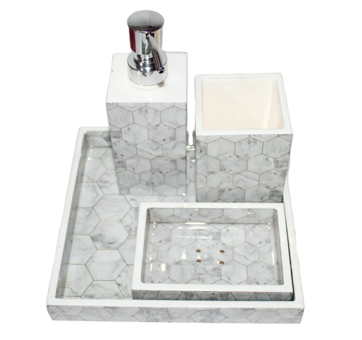 bathroom decorative set for decore your home classic hot selling bathroom set