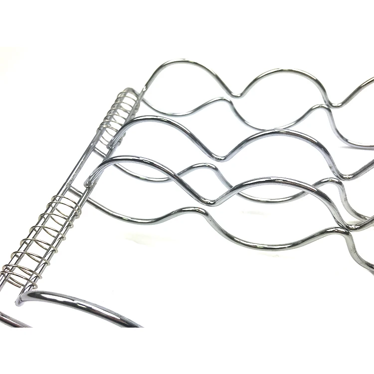 Non-Stick Coating silver Corn Grill Holder With Wood Handle