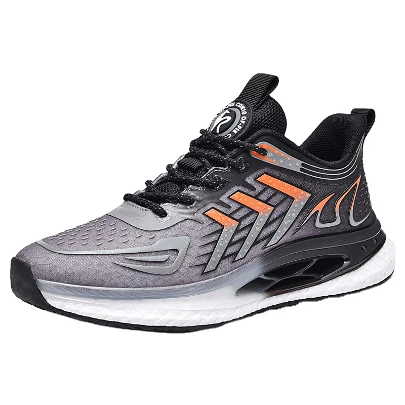 Factory Wholesale Leisure Running Shoes Popcorn Sole Elastic Breathable Upper Non-Slip Rubber Autumn Walking Cotton Fabric