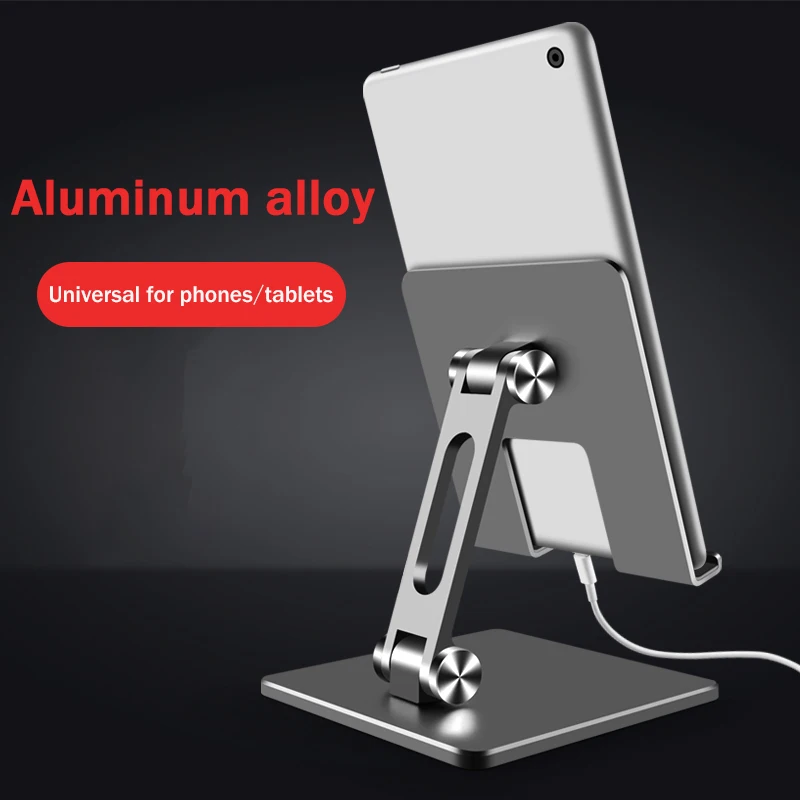 Multi-angle folding tablet stand aluminum alloy desktop tablet holder heavy duty tablet stand
